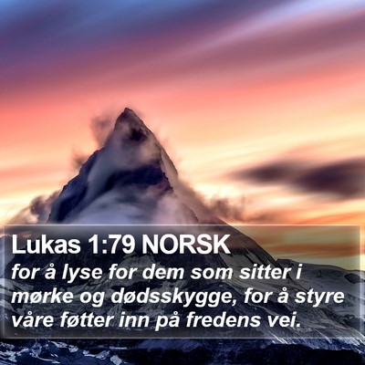 Lukas 1:79 NORSK Bible Verse Image