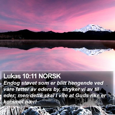 Lukas 10:11 NORSK Bible Verse Image