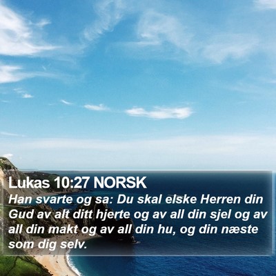 Lukas 10:27 NORSK Bible Verse Image