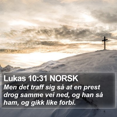 Lukas 10:31 NORSK Bible Verse Image