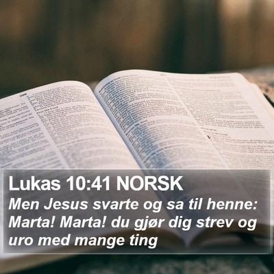 Lukas 10:41 NORSK Bible Verse Image