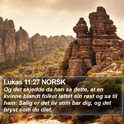 Lukas 11:27 NORSK Bible Verse Image