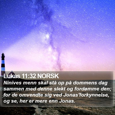 Lukas 11:32 NORSK Bible Verse Image