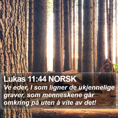 Lukas 11:44 NORSK Bible Verse Image