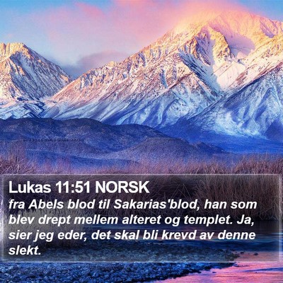 Lukas 11:51 NORSK Bible Verse Image