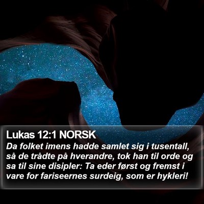Lukas 12:1 NORSK Bible Verse Image