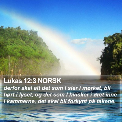 Lukas 12:3 NORSK Bible Verse Image