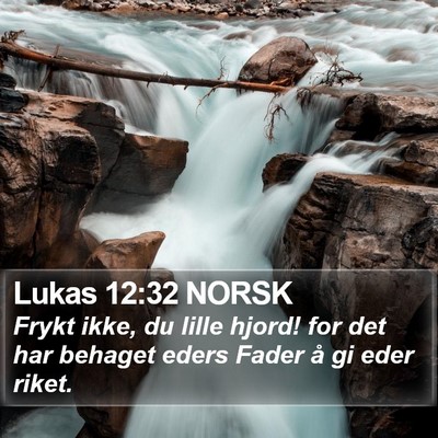 Lukas 12:32 NORSK Bible Verse Image