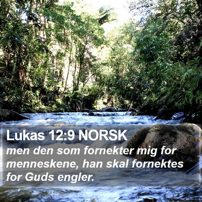 Lukas 12:9 NORSK Bible Verse Image