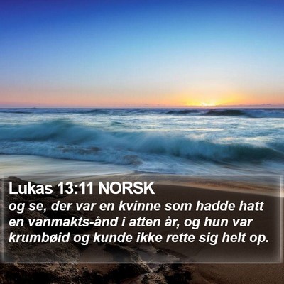Lukas 13:11 NORSK Bible Verse Image