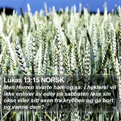 Lukas 13:15 NORSK Bible Verse Image