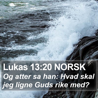 Lukas 13:20 NORSK Bible Verse Image