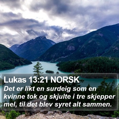 Lukas 13:21 NORSK Bible Verse Image
