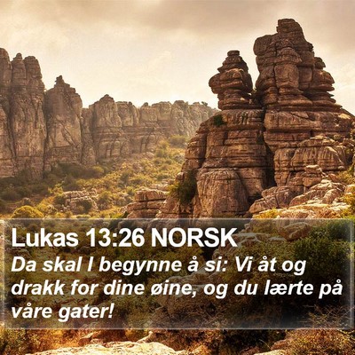 Lukas 13:26 NORSK Bible Verse Image