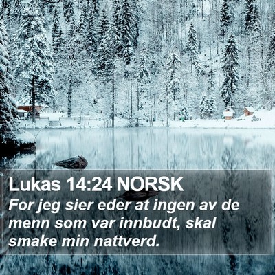 Lukas 14:24 NORSK Bible Verse Image
