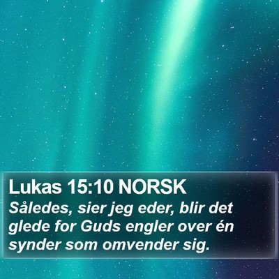Lukas 15:10 NORSK Bible Verse Image