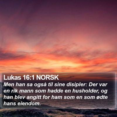 Lukas 16:1 NORSK Bible Verse Image