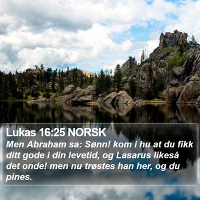 Lukas 16:25 NORSK Bible Verse Image