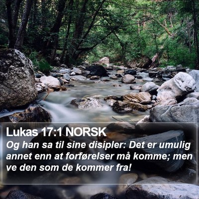 Lukas 17:1 NORSK Bible Verse Image