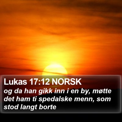 Lukas 17:12 NORSK Bible Verse Image