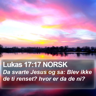 Lukas 17:17 NORSK Bible Verse Image