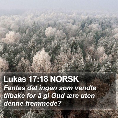 Lukas 17:18 NORSK Bible Verse Image