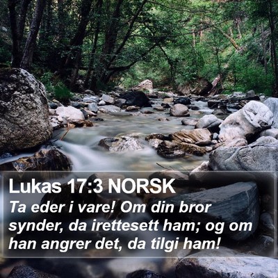 Lukas 17:3 NORSK Bible Verse Image