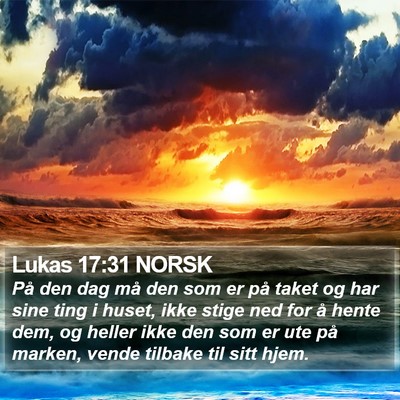 Lukas 17:31 NORSK Bible Verse Image