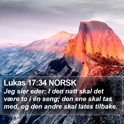 Lukas 17:34 NORSK Bible Verse Image