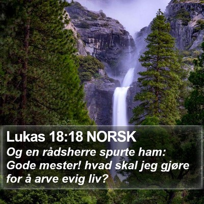 Lukas 18:18 NORSK Bible Verse Image