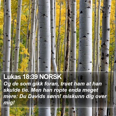 Lukas 18:39 NORSK Bible Verse Image