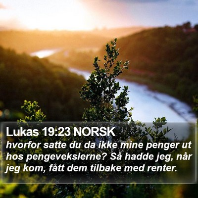 Lukas 19:23 NORSK Bible Verse Image