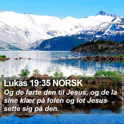 Lukas 19:35 NORSK Bible Verse Image