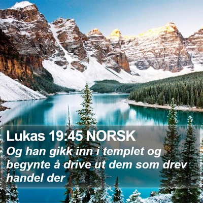 Lukas 19:45 NORSK Bible Verse Image