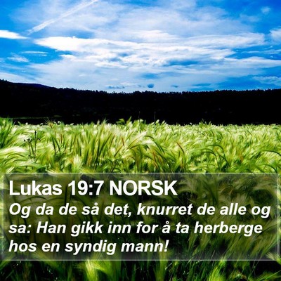 Lukas 19:7 NORSK Bible Verse Image