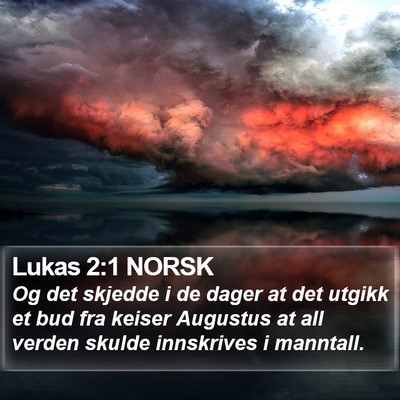 Lukas 2:1 NORSK Bible Verse Image