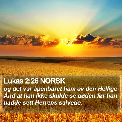 Lukas 2:26 NORSK Bible Verse Image