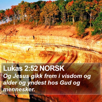 Lukas 2:52 NORSK Bible Verse Image