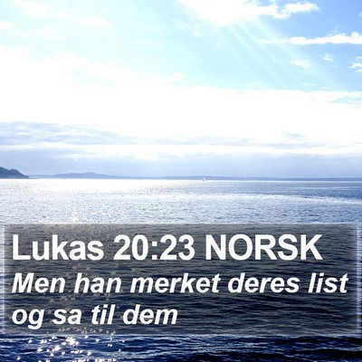 Lukas 20:23 NORSK Bible Verse Image