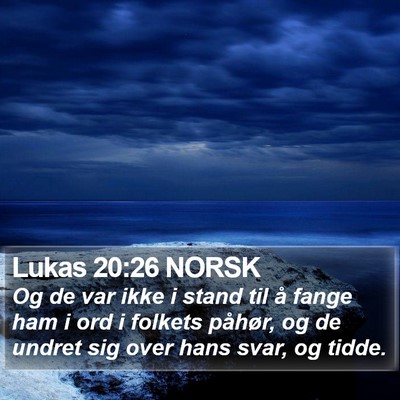 Lukas 20:26 NORSK Bible Verse Image