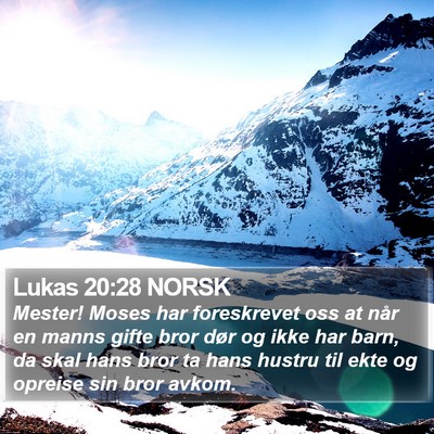 Lukas 20:28 NORSK Bible Verse Image