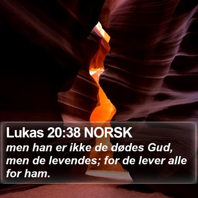 Lukas 20:38 NORSK Bible Verse Image