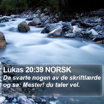 Lukas 20:39 NORSK Bible Verse Image