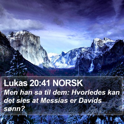 Lukas 20:41 NORSK Bible Verse Image