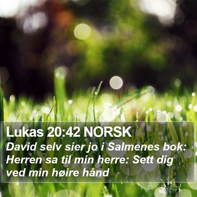 Lukas 20:42 NORSK Bible Verse Image