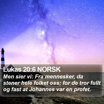 Lukas 20:6 NORSK Bible Verse Image