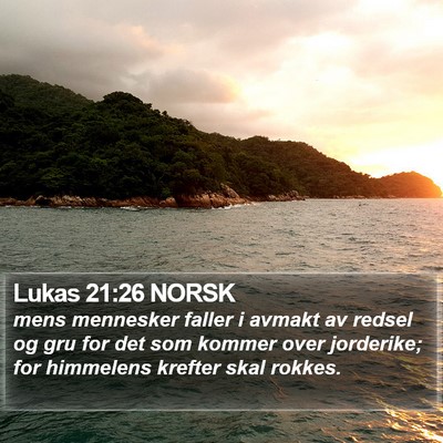 Lukas 21:26 NORSK Bible Verse Image