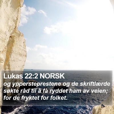 Lukas 22:2 NORSK Bible Verse Image