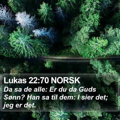 Lukas 22:70 NORSK Bible Verse Image