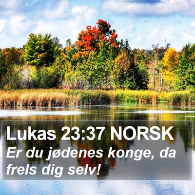 Lukas 23:37 NORSK Bible Verse Image